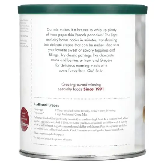 Stonewall Kitchen Traditional Crepe Mix, 16 oz (454 g) image {2}
