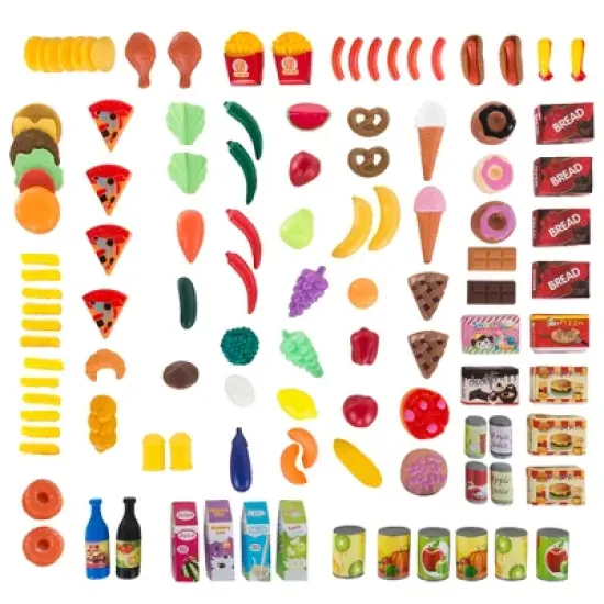 Toy Time Kids' Pretend Play Assorted Food Set - 120Pcs image {1}