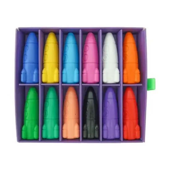 Daydream Society - Lost In Space Rocket Ship Crayons - Pack of 12 Crayons image {2}