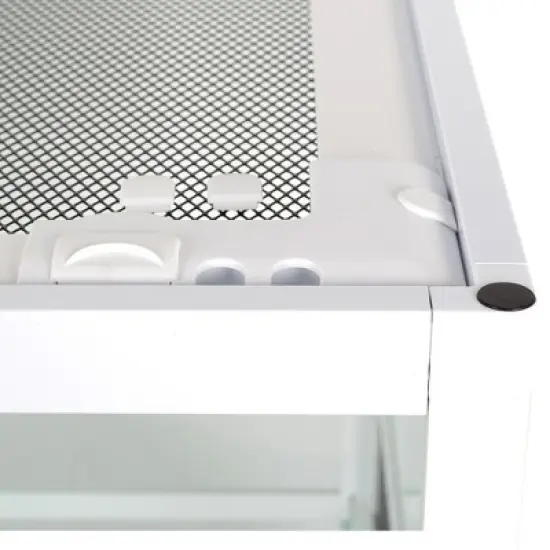 OiiBO 47Gallon White Reptile Glass Terrarium, 47.7Lx17.7Dx12.6H, Easy Assembly image {4}