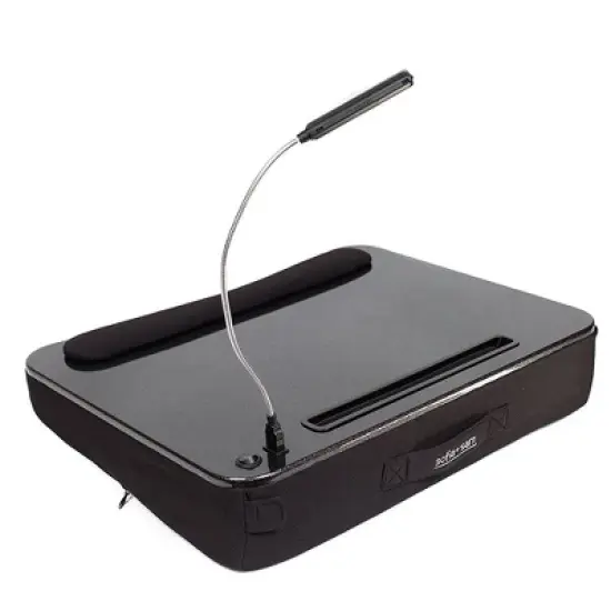 Sofia + Sam Lap Desk with USB Light and Tablet Slot - Black image {1}