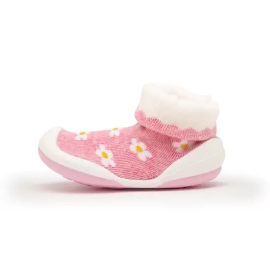 Komuello Baby Girl First Walk Sock Shoes Daisies image {2}