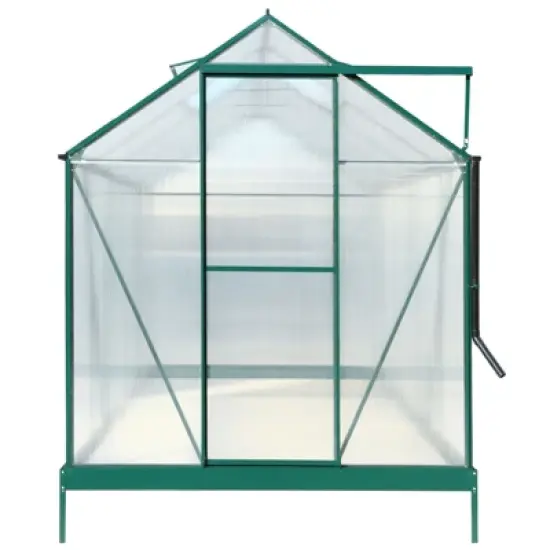 CAVINAS 6.3'*4.2'*7' Durable Polycarbonate Greenhouse Walk-in Greenhouse Kit with Rain Gutter for Backyard image {2}