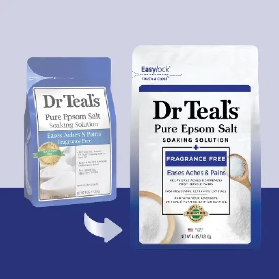 Dr Teal's Epsom Salt Magnesium Soak - Fragrance-Free - 4 lbs image {2}