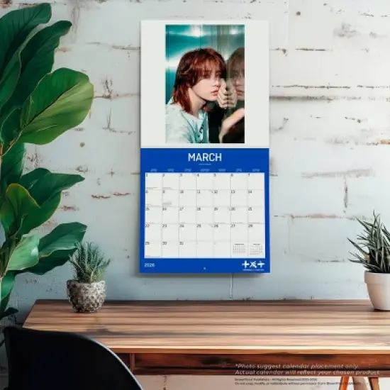 BrownTrout TXT 2026 12"x24" Hanging Square Wall Calendar Plastic-Free image {4}