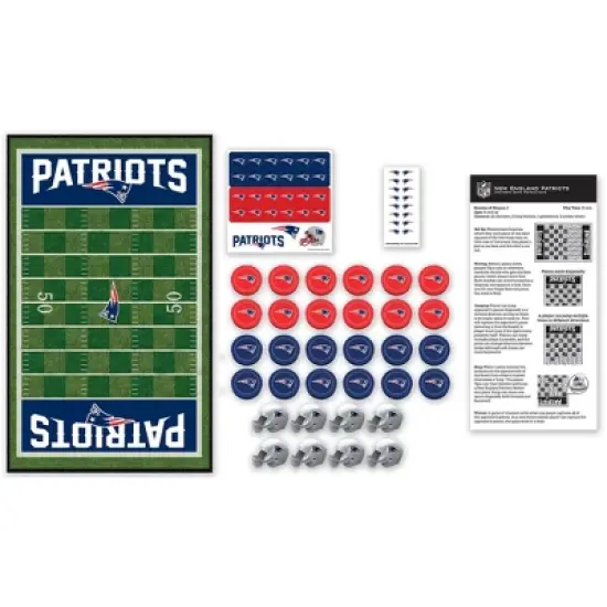 MasterPieces Officially licensed NFL New England Patriots Checkers Board Game for Families and Kids ages 6 and Up image {2}