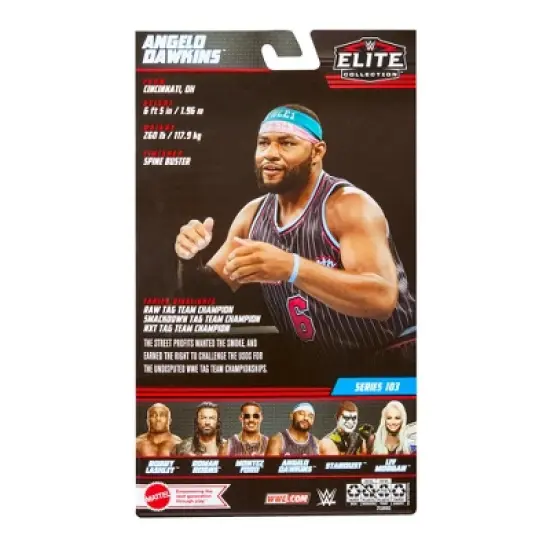 WWE Elite 103 Angelo Dawkins Action Figure image {1}