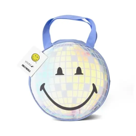 Yoobi SmileyWorld Round Disco Ball Lunch Tote - Blue image {2}