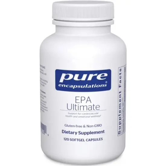 Pure Encapsulations EPA Ultimate - Eco-Friendly Supercritical CO2 Extracted EPA Fish Oil Concentrate - 120 Softgel Capsules image {9}