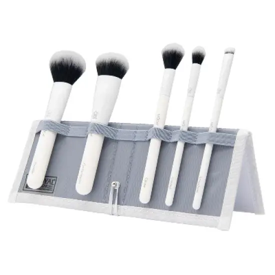 MODA Brush Total Face Travel Makeup Brush Set with Flip Case- 6pc image {16}
