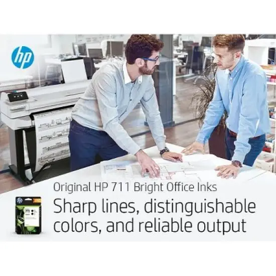 HP 711 38-ml Black DesignJet Ink Cartridge, CZ129A image {2}