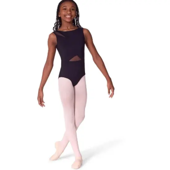 Capezio Girl's Soft Elegance Asymmetrical Boat Neck Leotard - Tween image {3}
