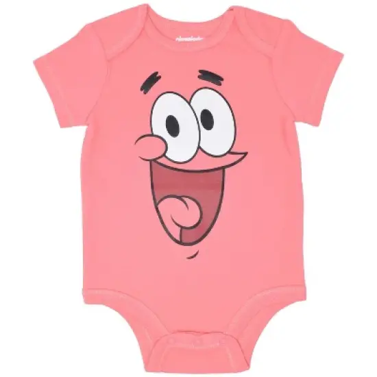 SpongeBob SquarePants SpongeBob SquarePants Patrick Squidward  3 Pack Short Sleeve Bodysuits  Newborn to Infant image {2}
