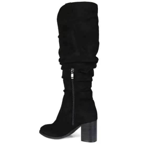 Journee Collection Womens Aneil Stacked Heel Knee High Boots image {6}