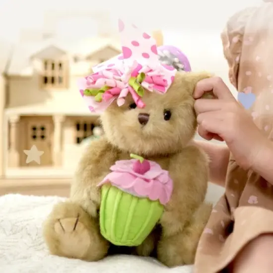 Bearington Casey the Birthday Cake Bear: 10 Tall Stuffed Teddy image {1}