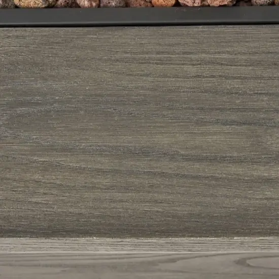 56 Inch Rectangular Outdoor Fire Pit with 50,000 BTU and Faux Wood Concrete Finish image {13}