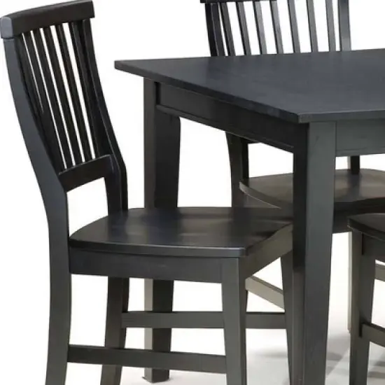 7pc Arts & Crafts Dining Set Black - Homestyles image {6}