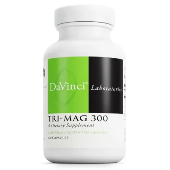 DaVinci Labs TRI-MAG 300 - Mg Supplement with Mg Glycinate, Malate & Taurate - Supports Heart, and More* - Vegetarian - Gluten-Free - 120 Caps image {6}