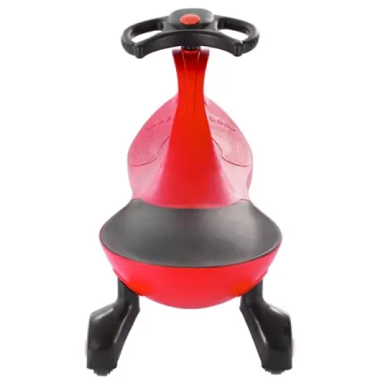 Toy Time Ride-On Zig-Zag Car - Twist and Wiggle Car, Red/Black image {1}