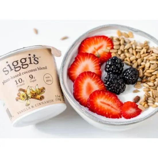 Siggi's Vanilla Cinnamon Plant-Based Coconut Blend Yogurt Alternative - 5.3oz image {1}