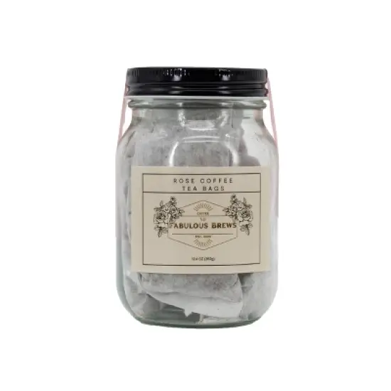 Fabulous Brews 12.4 oz Rose Infused Coffee Tea Bags - Pack of 2 image {1}