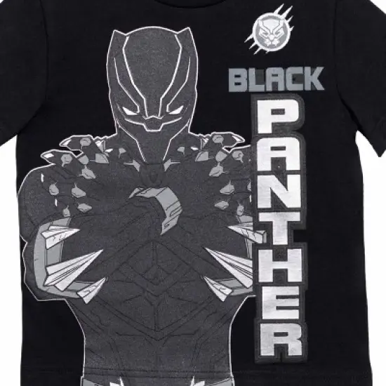 Marvel Avengers Black Panther Toddler Boys Graphic T-Shirt & Shorts Set  image {2}