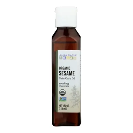 Aura Cacia - Organic Aromatherapy Sesame Oil - 4 fl oz image {1}
