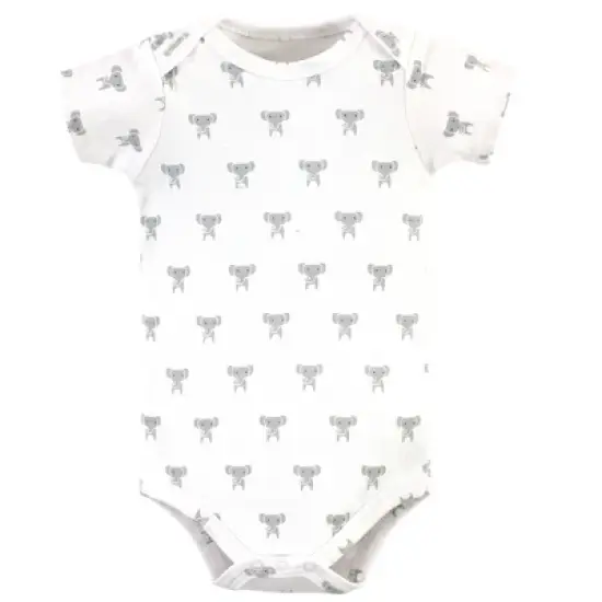 Hudson Baby Cotton Bodysuits 5pk, Prints Modern Elephant image {4}