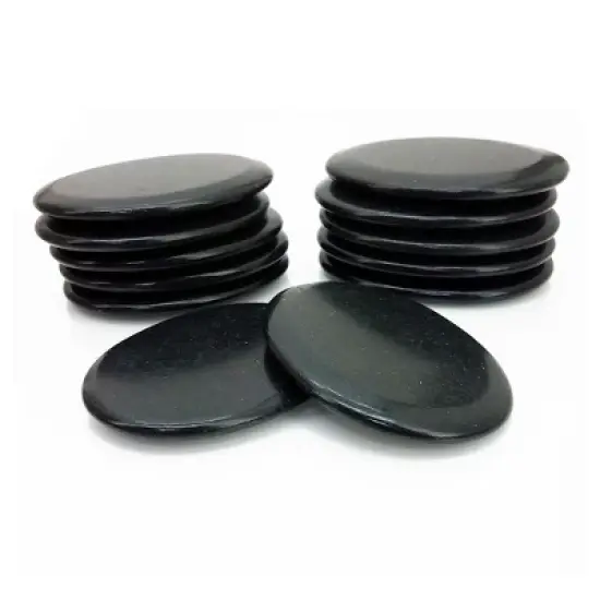 Royal Massage 12pc Medium Flat Basalt Hot Stone Set F image {3}