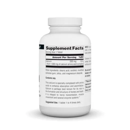 Calcium Amino Acid Complex 200mg by Source Naturals, Inc.  -  250 Tablet image {1}