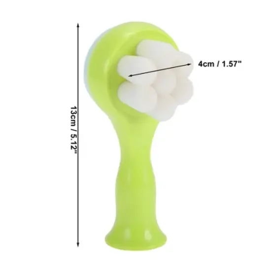 Unique Bargains Soft PBT Fiber Hair Cleansing Brush Big Plum Blossom 5.12"x2.28" 1 Pc image {3}