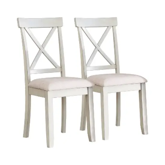 Set of 2 Lafayette Wood Upholstered Dining Chairs - Vifah image {6}