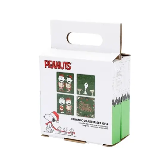 Peanuts Christmas Carolers 4-Pack Ceramic Coaster Set image {4}