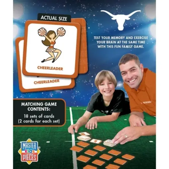 MasterPieces Officially Licensed NCAA Texas Longhorns Matching Game for Kids and Families image {3}