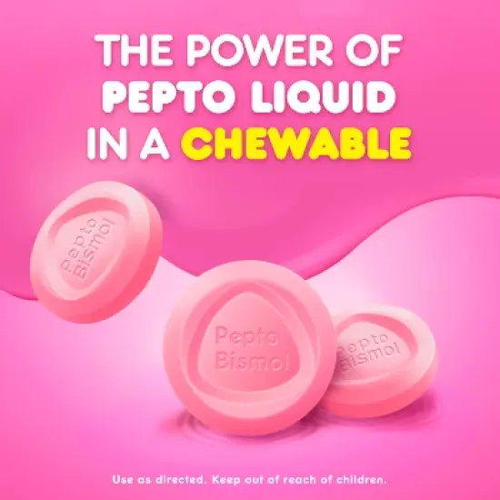 Pepto-Bismol 5 Symptom Stomach Relief Chewable Tablets - 48ct image {3}