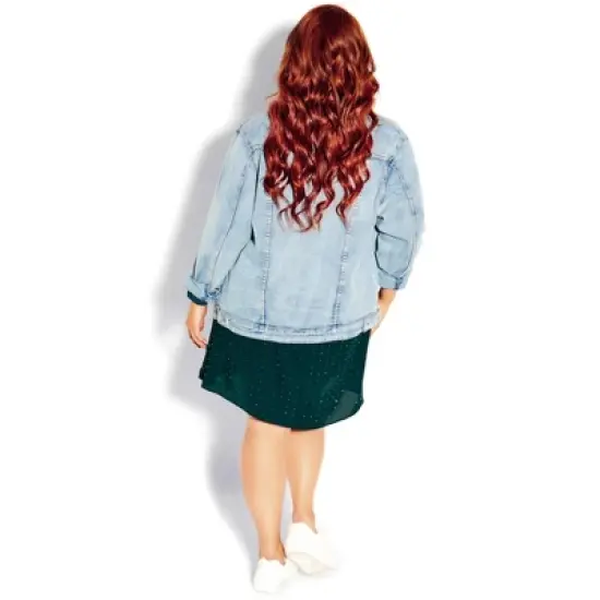 CITY CHIC | Women's Plus Size Nailhead Tunic  -  emerald - 12 Plus image {3}