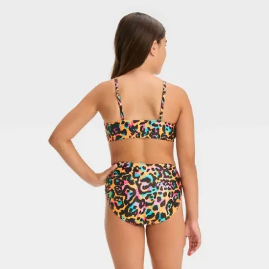Girls' 'Wild Summer' Cheetah Printed Bikini Set - art class&trade; image {2}