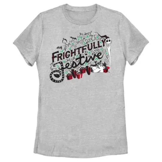 Women's The Nightmare Before Christmas Frightfully Festive Jack T-Shirt image {3}
