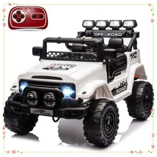 12V Kids Ride On Toy for Kids Ages 37-96 Months,Electric Truck Ride On Car with 5MPH Max Speed image {9}