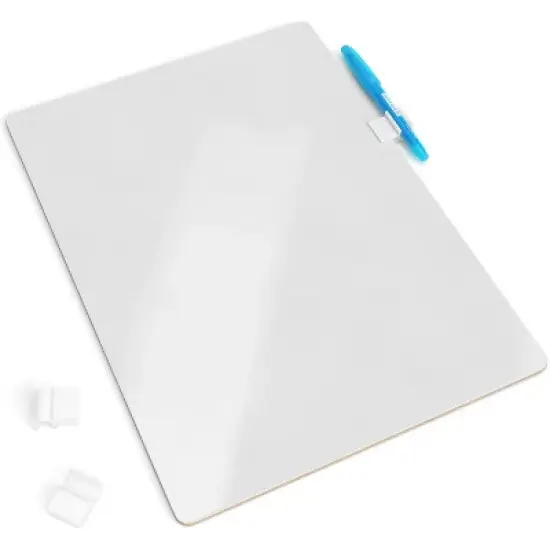 Arteza White Dry Erase Lapboards with Pen Holder (12"x11") - 32 Pack image {3}