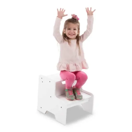 Melissa & Doug Wooden Step Stool - White image {4}