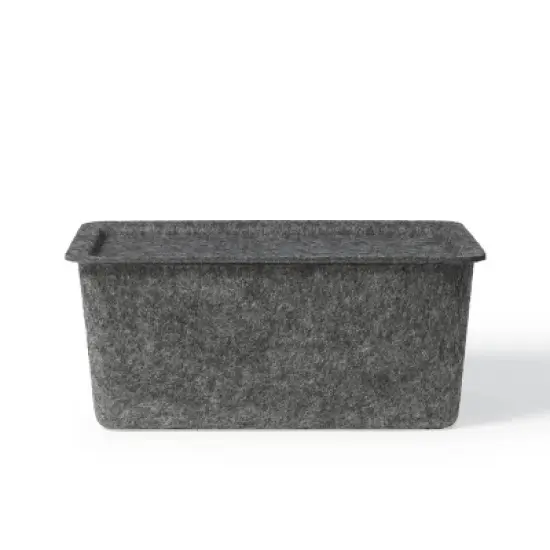 Felt Storage with Lid Charcoal - Bullseye's Playground&trade; image {2}