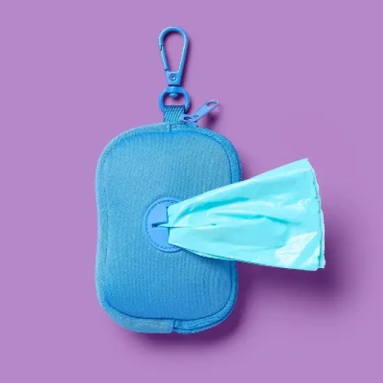 Fabric Dog Waste Bag Holder with Carabiner - 15ct - up&up&trade; image {1}