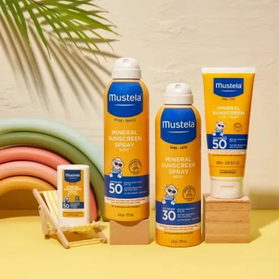 Mustela Mineral Baby Sunscreen Spray - SPF 50 - 6 oz image {3}