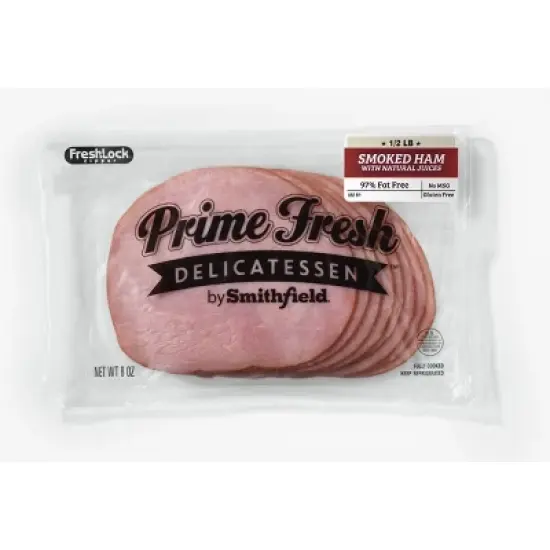 Prime Fresh Smoked Ham Lunchmeat - 8oz image {5}