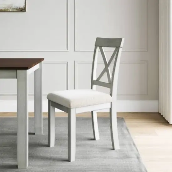 7pc Lafayette Wood Dining Set - Vifah image {1}