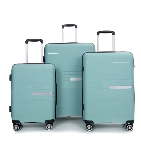 Luggage 3 Piece Set(20"/24"/28"), Hardshell Suitcase With Double Mute Spinner Wheels, TSA Lock image {6}