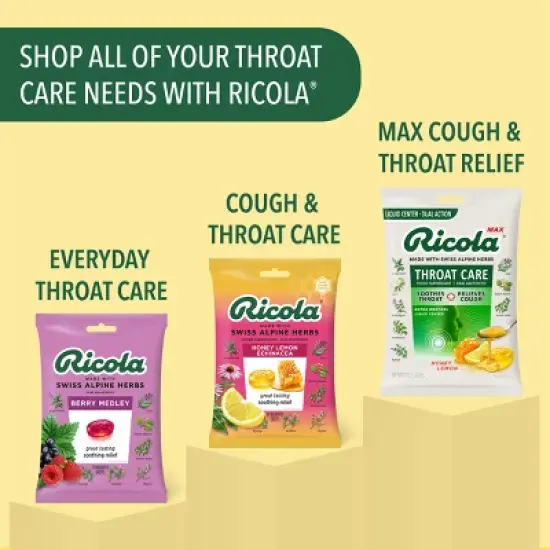Ricola Throat Drops - Sugar Free Lemon Mint - 45ct image {6}