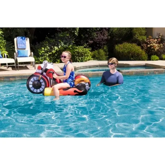 Poolmaster Motorcycle Inflatable Swimming Pool Float image {5}