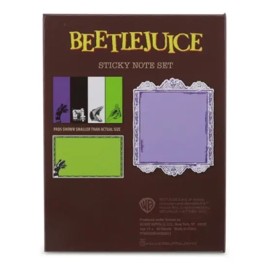 Silver Buffalo Beetlejuice Handbook For The Recently Deceased Sticky Note and Tab Box Set image {1}
